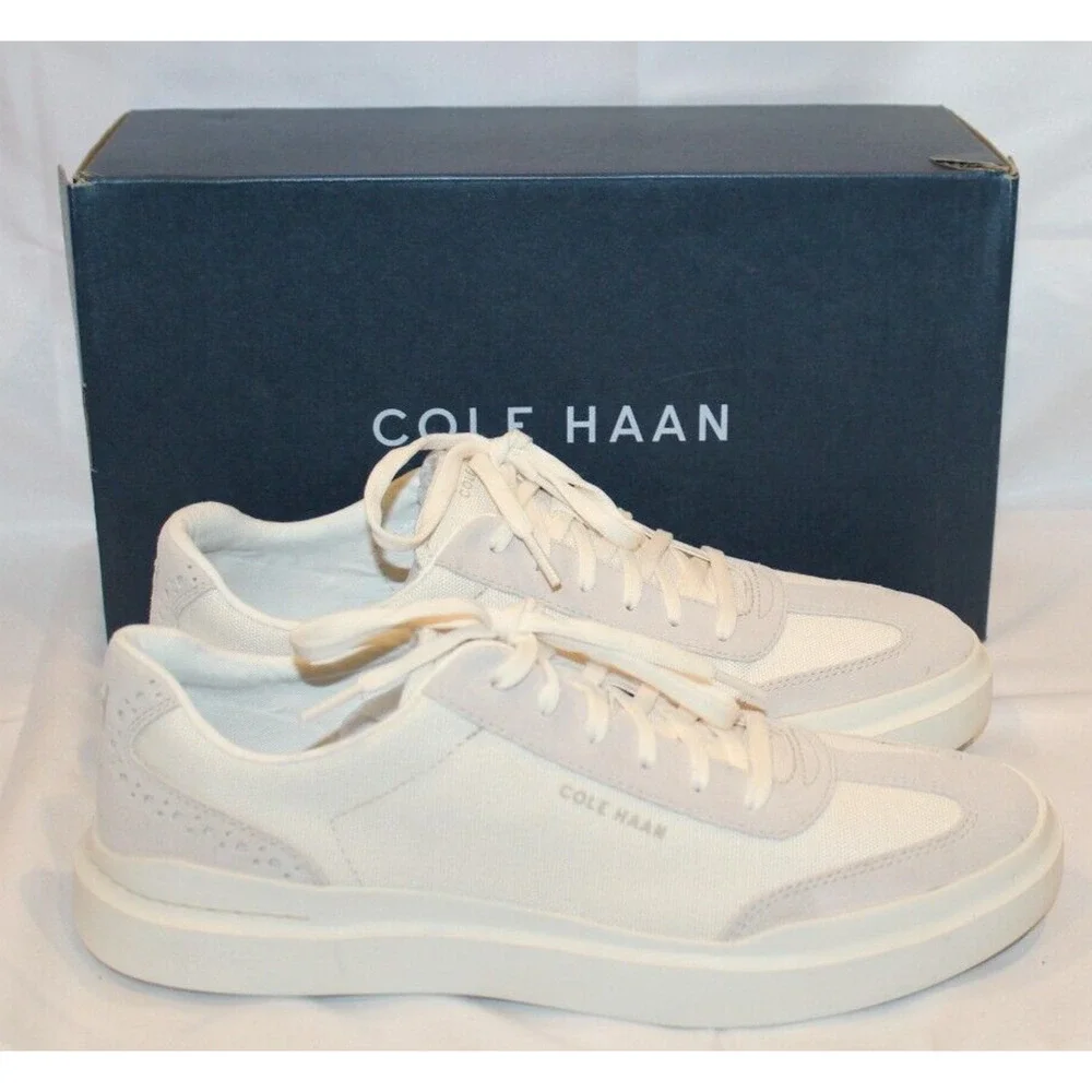 Cole Haan Womens Grandpro Rally Canvas Court Sneaker Ivory‎ US 10 UK 7.5 EU 40.5